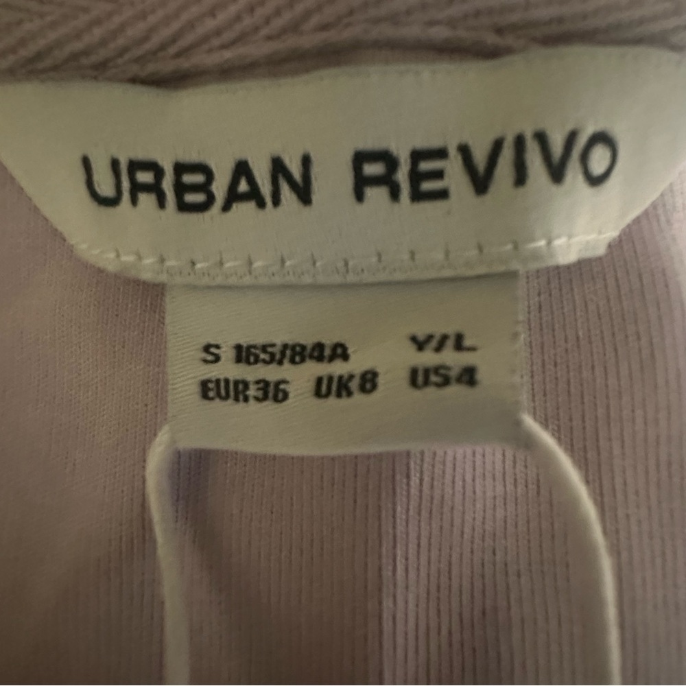 Urban Revivo Lilac and white Long Sleeve Women's Top size 4 - Picture 3 of 16